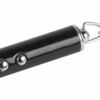 Фонарь светодиодный брелок BB-602 для ключей алюминиевый с лазерной указкой