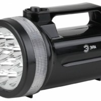 Фонарь светодиодный F12 прожекторный на батарейках с ремнем