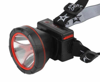 Фонарь светодиодный налобный АРМИЯ РОССИИ GA-803 Вектор аккумуляторный мощный яркий 3 режима красно-черный