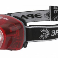 Фонарь светодиодный налобный G3W на батарейках яркий 3 режима красный с адаптивным углом наклона