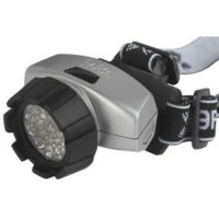 Фонарь светодиодный налобный G23 на батарейках яркий 4 режима серебристый с адаптивным углом наклона