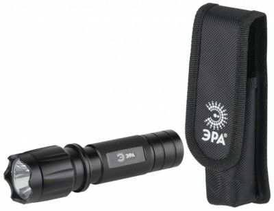 Фонарь светодиодный HT1W ручной на батарейках алюминиевый с чехлом