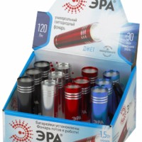 Фонарь светодиодный UB-402 Джет ручной на батарейках промо-бокс 12шт алюминиевый