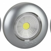 Фонарь светодиодный подсветка Пушлайт SB-504 Аврора самоклеящийся 3шт серебристый