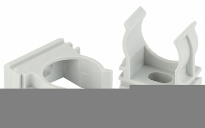 Крепеж-клипса (cерый) для трубы d 40мм