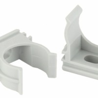 Крепеж-клипса (cерый) для трубы d 50мм