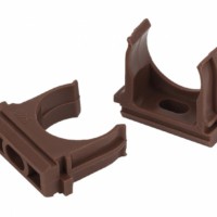 Крепеж-клипса (дуб) для трубы d 25мм (10шт)