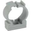 Крепеж-клипса (серый) для трубы d 25мм с фиксатором