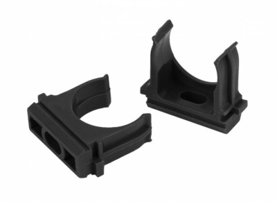 Крепеж-клипса (черный) для трубы d 20мм