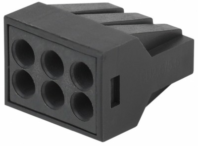 Клемма СМК 6-проводная зажимная с пастой 0,5-2,5мм2 50шт/уп