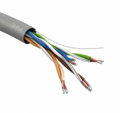Кабель витая пара SIMPLE U/UTP 4x2x25 AWG Cat5e CCA PVC 305м