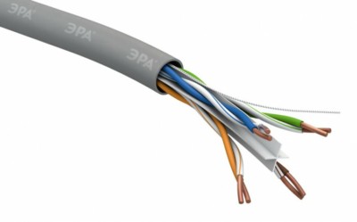 Кабель витая пара U/UTP 4x2x23 AWG Cat 6 CU PVC 305 метров