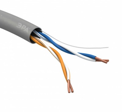 Кабель витая пара U/UTP 2x2x24 AWG Cat5e CU PVC 305м