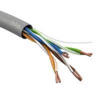 Кабель витая пара U/UTP 4x2x24 AWG Cat5e CU PVC 305м