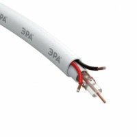 Кабель для аналогового видеонаблюдения SIMPLE КВК-В-2+2×0,5 мм? бухта 200 метров, белый