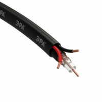 Кабель для аналогового видеонаблюдения КВК-П-2+2×0,75 мм? бухта 200 метров, чёрный