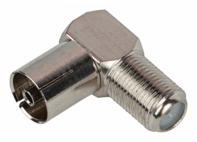 Переходник ЭРА R-A03 гнездо F-гнездо ТВ угловой