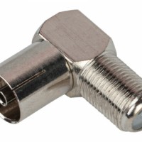 Переходник ЭРА Simple RS-A03 гнездо F-гнездо ТВ угловой