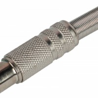 Разъём антенный штекер ТВ c пружиной никель