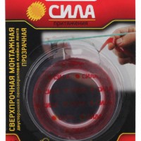 SDST-1215TR СИЛА Сверхпрочная монтажная двустор. пеноакрил.12мм х 1,5м прозрачная