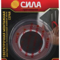 SDST-1915GR СИЛА Сверхпрочная монтажная двустор. пеноакрил.19мм х 1,5м серая