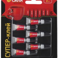 SBL1-6 СИЛА Супер-клей СВЕРХПРОЧНЫЙ 1 гр.х 6 шт. BL-6