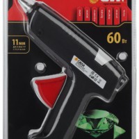 SGG60-01 СИЛА Клеевой термопистолет 60Bт под стержень 11мм (в комл. 11мм х 7cм 2 шт.)