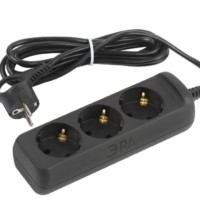 Удлинитель сетевой UX-3e-5m-B с/з 3-м 5м ПВС 3х0.75кв.мм 10А черн. Эра Б0057723