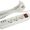 Удлинитель сетевой U-3es-5m-USB с/з с выкл. 3-м+ 3xUSBA 5м 10А Эра Б0052902