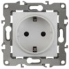 Розетка 1-м СП 12 12-2101-01 16А IP20 16AX 250В 2P+E Schuko механизм бел. Эра Б0014675