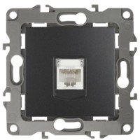 Розетка ПК 12 12-3107-05 RJ45 антрацит Эра Б0014727