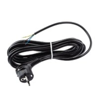 Шнур сетевой с вилкой 1.5м с заземл. ПВС 3х0.75 черн. UX-3×0.75-1.5m-B Б0048689