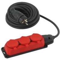Удлинитель силовой UK-3e-3×1.5-5m-IP44(KG) с/з 3-м каучук 5м КГ 3х1.5кв.мм IP44 Эра Б0057579