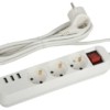 Удлинитель сетевой U-3es-1.5m-USB с/з с выкл. 3-м+3xUSBA 1.5м 10А Эра Б0052900