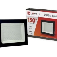Прожектор светодиодный СДО-7 150Вт 230В 6500К IP65 черн. In Home 4690612034669