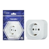 Розетка 1-м ОП Frea 16А IP20 250В с заземл. АБС-пластик бел. Tokov Electric TKE-FR-R1Z-C01