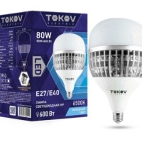 Лампа СДЛ 80Вт HP 6500К Е40/Е27 176-264В Tokov Electric TKE-HP-E40/E27-80-6.5K