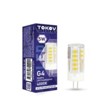 Лампа СДЛ 5Вт Capsule 4000К G4 220-240В Tokov Electric TKE-G4-5-4K