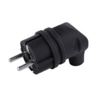 Вилка угловая 16А с заземл. каучук Tokov Electric TKE-C05-KVU-Z