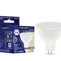 Лампа СДЛ 5Вт Soffit 3000К GU5.3 176-264В Tokov Electric TKE-MR16-GU5.3-5-3K