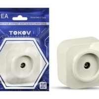 Розетка телевизионная ТВ 1-м ОП Frea IP20 АБС-пластик беж. Tokov Electric TKE-FR-A1C-C02