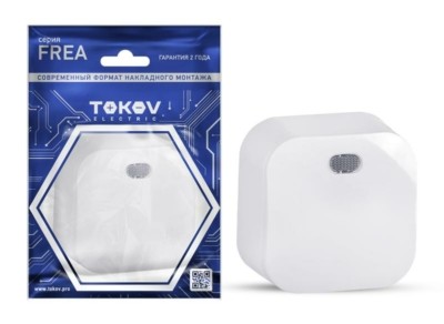 Выключатель 1кл. ОП Frea 10А IP20 250В с инд. АБС-пластик бел. Tokov Electric TKE-FR-V1I-C01