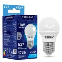 Лампа СДЛ 10Вт G45 6500К Е27 176-264В Tokov Electric TKE-G45-E27-10-6.5K