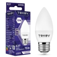 Лампа СДЛ 10Вт С37 4000К Е27 176-264В Tokov Electric TKE-C37-E27-10-4K