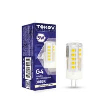 Лампа СДЛ 5Вт Capsule 3000К G4 220-240В Tokov Electric TKE-G4-5-3K