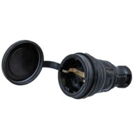 Розетка 1-м 16А с заземл. каучук Tokov Electric TKE-C05-KR-Z