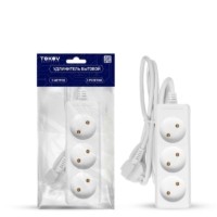 Удлинитель сетевой 3х5м б/з 10А 2х0.75 Tokov Electric TKE-C01-BU3-5-075