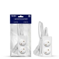 Удлинитель сетевой 2х5м б/з 10А 2х0.75 Tokov Electric TKE-C01-BU2-5-075