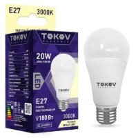 Лампа СДЛ 20Вт А60 3000К Е27 176-264В Tokov Electric TKE-A60-E27-20-3K