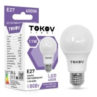 Лампа СДЛ 11Вт А60 4000К Е27 176-264В Tokov Light TKL-A60-E27-11-4K